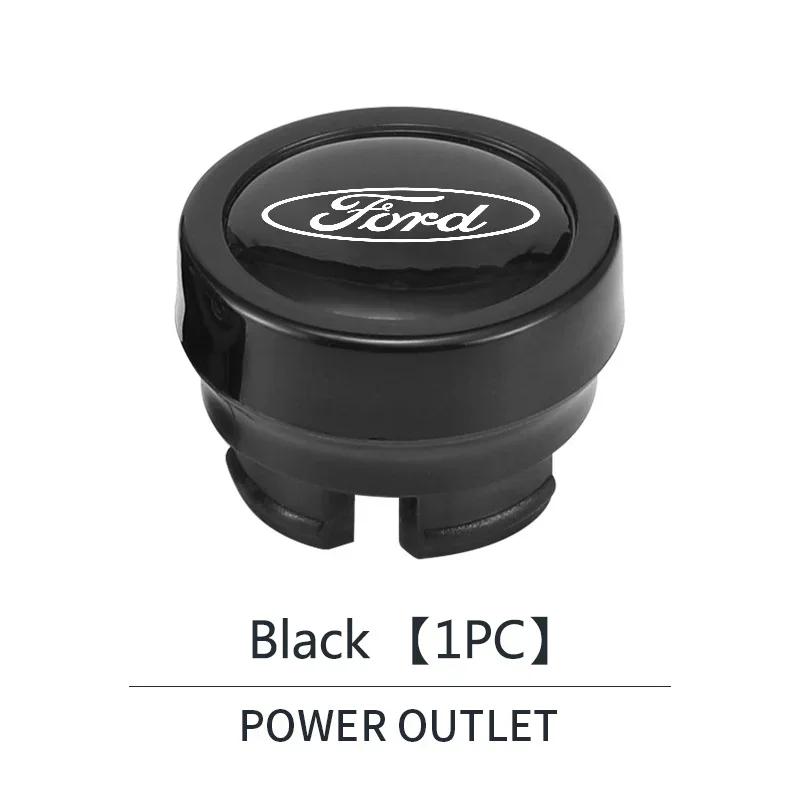 Car Sticker Ford Car Cigarette Lighter Dust Cover Plastic Waterproof Dust Protec Cover For Ford Focus Mk3 Fiesta Ranger Mondeo S