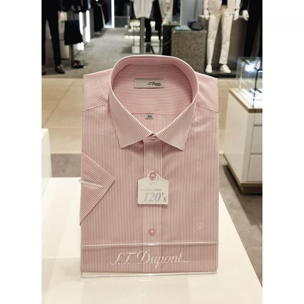 S.t. Dupont Pinstripe Slim Fit Short Sleeve Shirt Se5mm21hs310spk 095