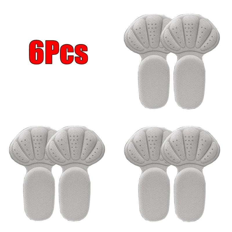 Heel Stickers Sneakers Heel Protector Feet Pads Pain Relief Size Reducer Non-slip Shoe Insoles T-Shaped Foot Care Pad Heel Grips