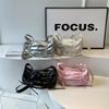 Solid shoulder bag for women's sewing soft interior compartment zippered pocket bags fashionable new