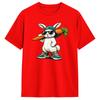 Funny Easter Bunny with Carrot Rabbit T Shirts for Unisex 100 Cotton Funny TShirt O Neck  Tees Short Sleeve Clothes Summer