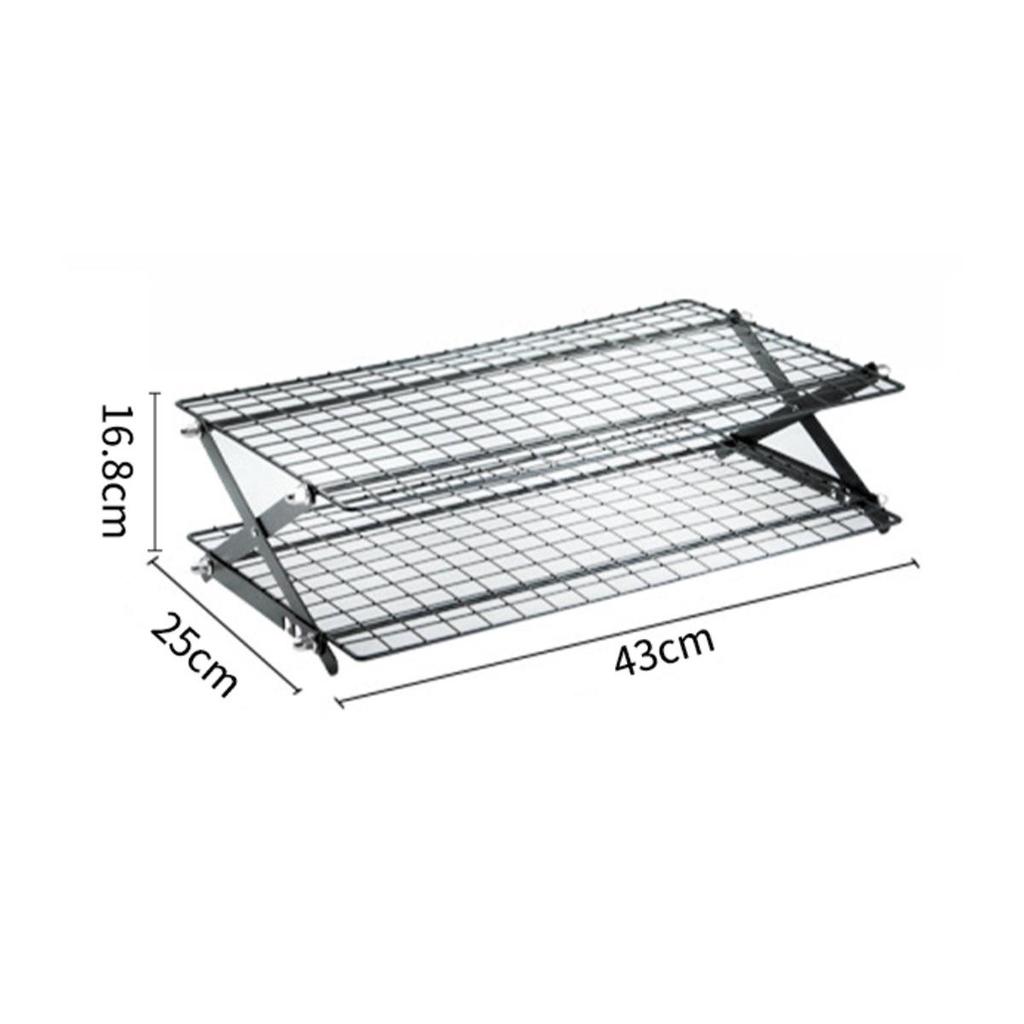 Adjustable Foldable Multi-layer Cooling Rack for Bread and Cake Baking