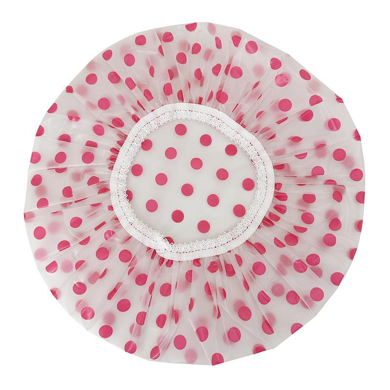 Reusable Waterproof Elastic Shower Cap for Women - Spa & Salon Hair Protection
