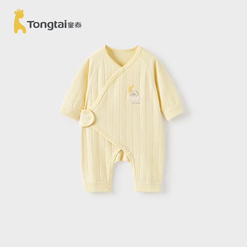 TONGTAI Pure Cotton Newborn Monk-Style Baby Romper