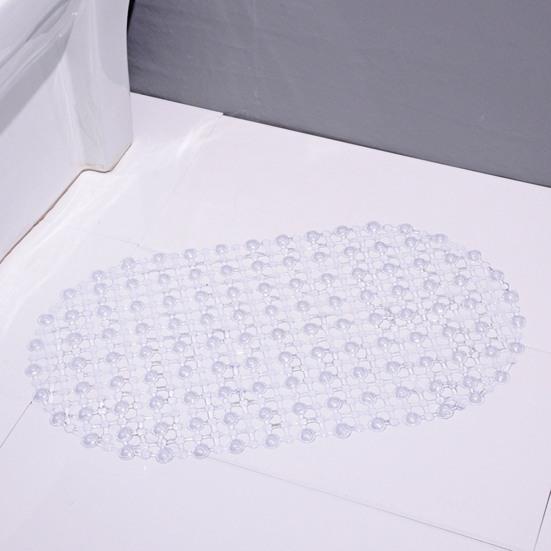 Protiskluzová podložka do vany s přísavkami, omyvatelná koupelnová předložka s drenážními otvory pro vanu, koupelnu, sprchový kout