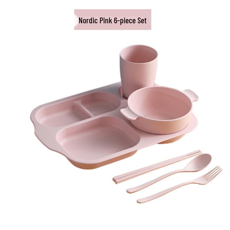 

Wheat Straw Kids Divided Dinnerware Set