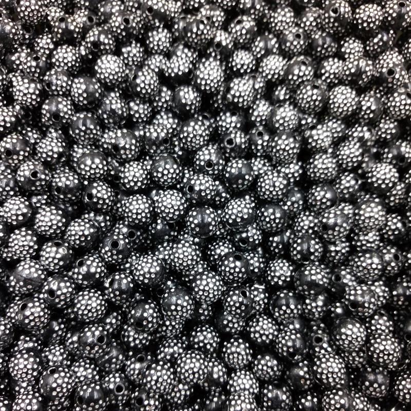 40Pcs 8mm Fashion Shiny Rhinestone Loose Beads DIY Jewelry Findings