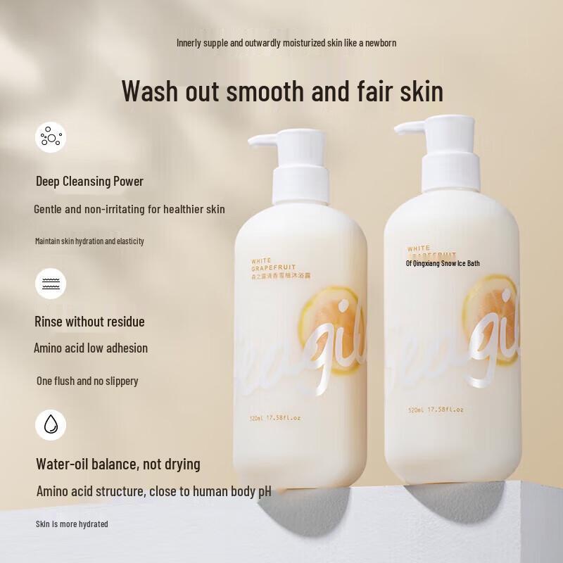 Senzhilu Refreshing Grapefruit Shower Gel