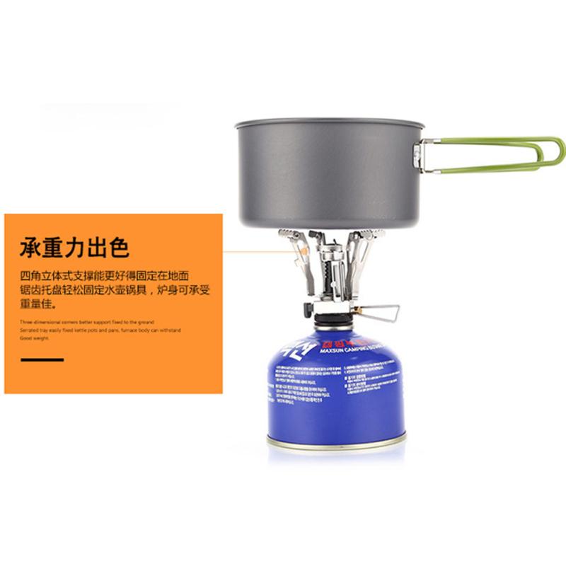 Mini Gas Stove Portable Foldable Aluminum Alloy Gas Furnace Outdoor Picnic Cooking Camping Supplies