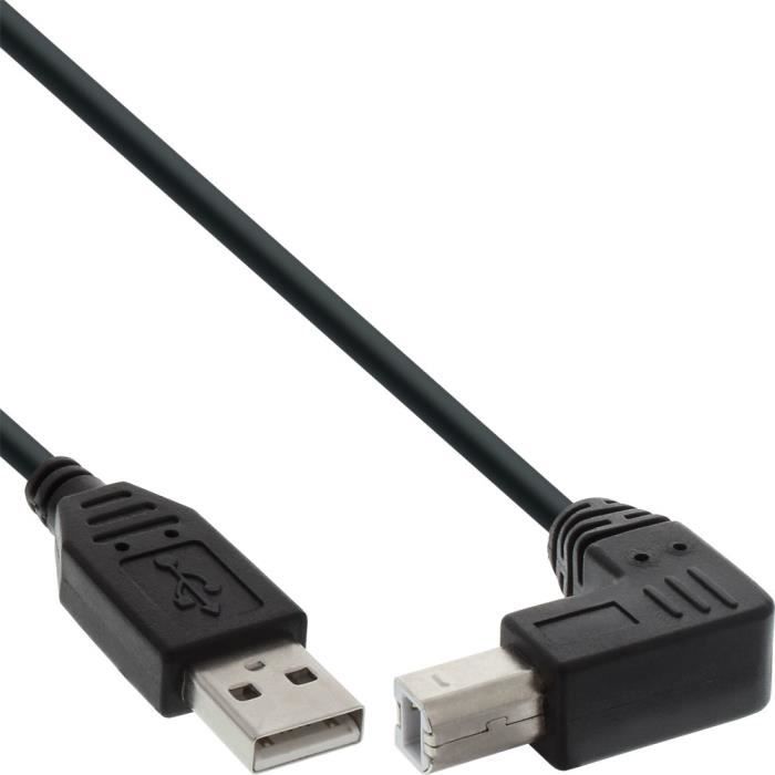 InLine 34503U, 0,3 M, USB A, USB B, 2.0, Noir