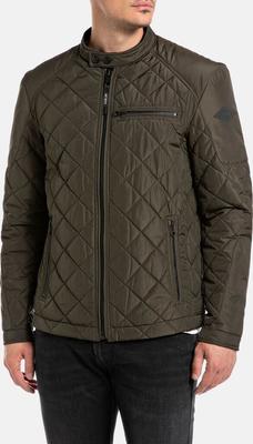 Replay Mid-season Jacket Short Jacket Made of Oxford Polyester (M8000-84442) Olive