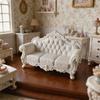 Miniature Vintage Sofa for Dollhouse, Mini Retro Couch Figurine, Tiny Lounge Chair Model, 1/12 Scale Dollhouse Furniture Decor Accessories
