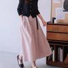 New Women's Quick-Dry Pink A-Line Skirt with Elastic Waist for Outdoor Activities
