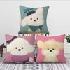 Cute Cartoon Art Scribbled Puppy Dog Cushion Cover For Pillow Printing Sofa Decoration Home Car Room Office Nordic Simplicity