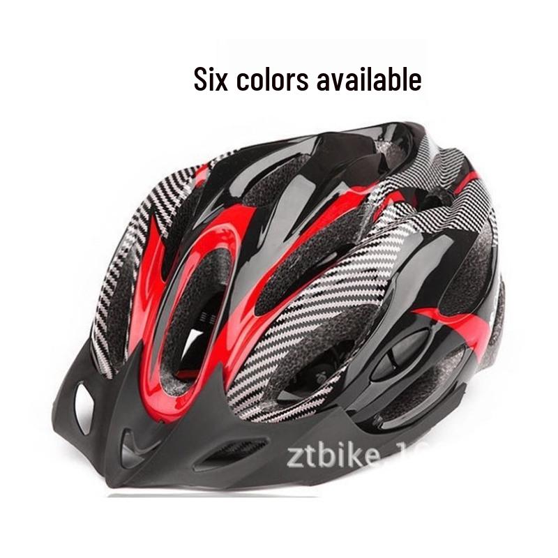 Carbon Fiber Mountain Bike Helmet with Detachable Visor