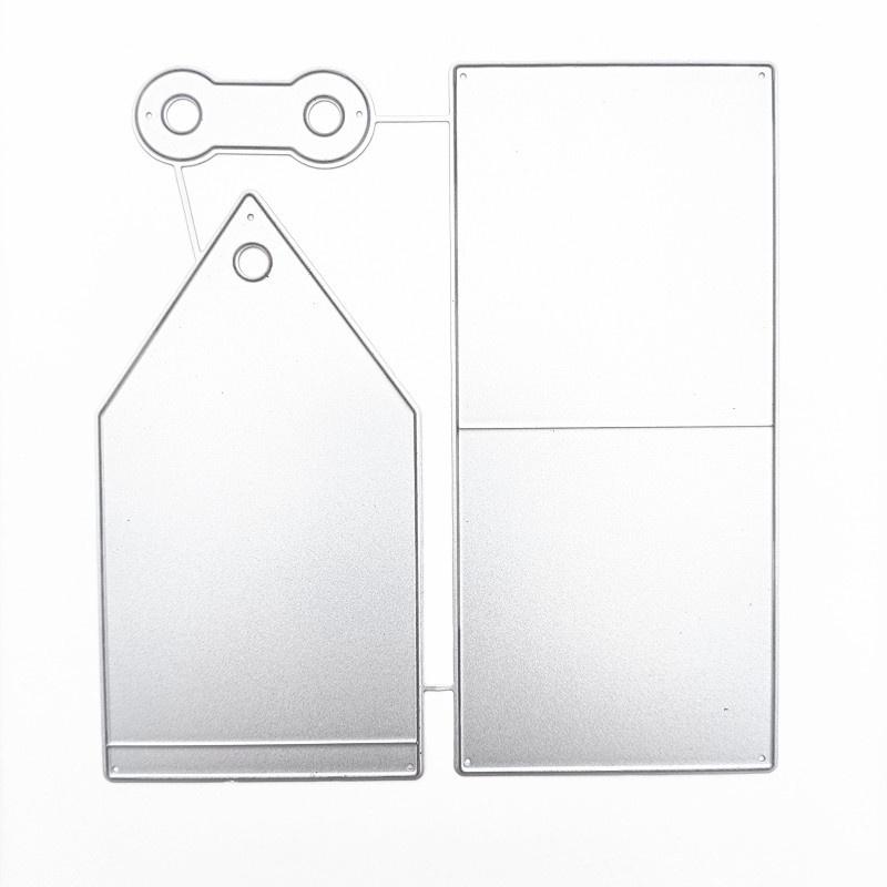 

Большая закладка Металлические вырубные формы DIY Вырубщик Крафт-бумага Открытка Скрапбукинг Изготовление Рукоделие серебряный