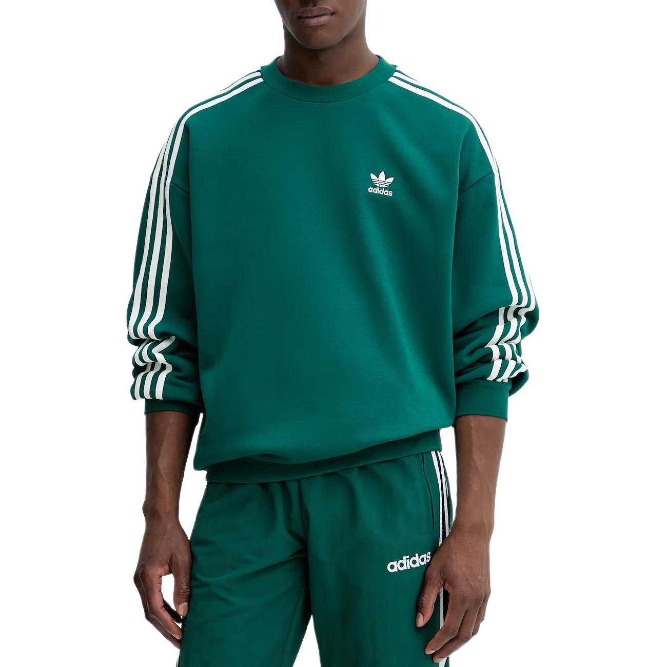 Adidas Originals Striped Loose Fit Crew