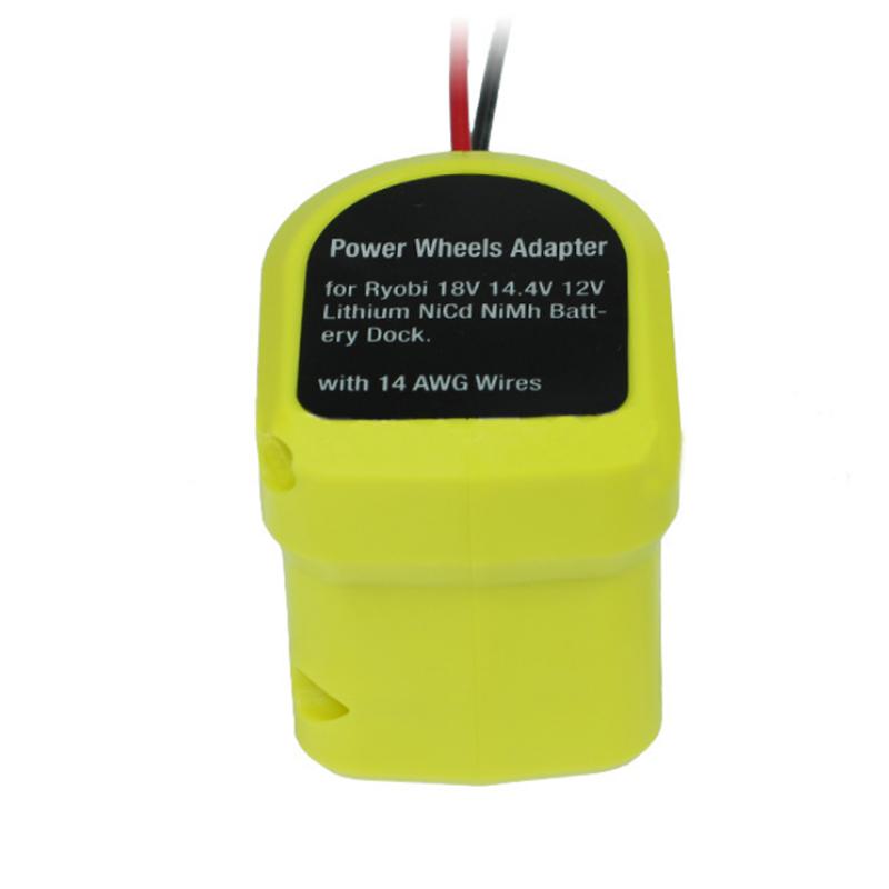 

For Ryobi 18V Lithium Ni-MH Battery P108 P107 P102 DIY Power Adapter Battery Base Power Connector With 14 AWG Wire