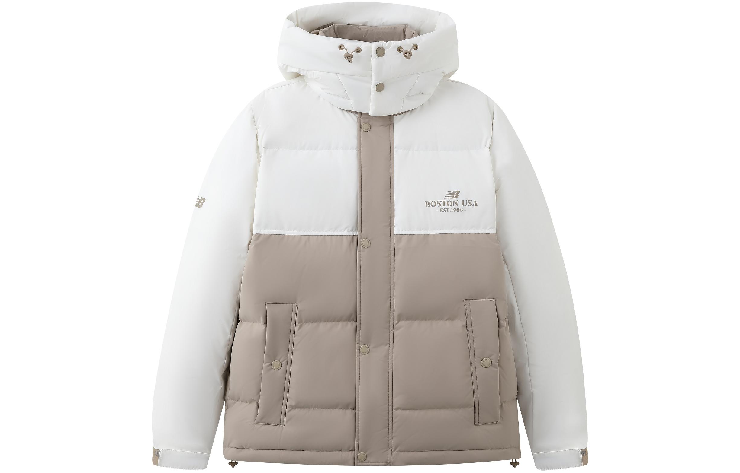 New Balance Down Jackets Men s Light Khaki Hooded Moderate Other AMJ34301-CIC M