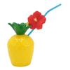 12pcs Hawaiian Party Cups Innovative Stylish Food Grade Drinking Cups with Lids and Straws for Hawai