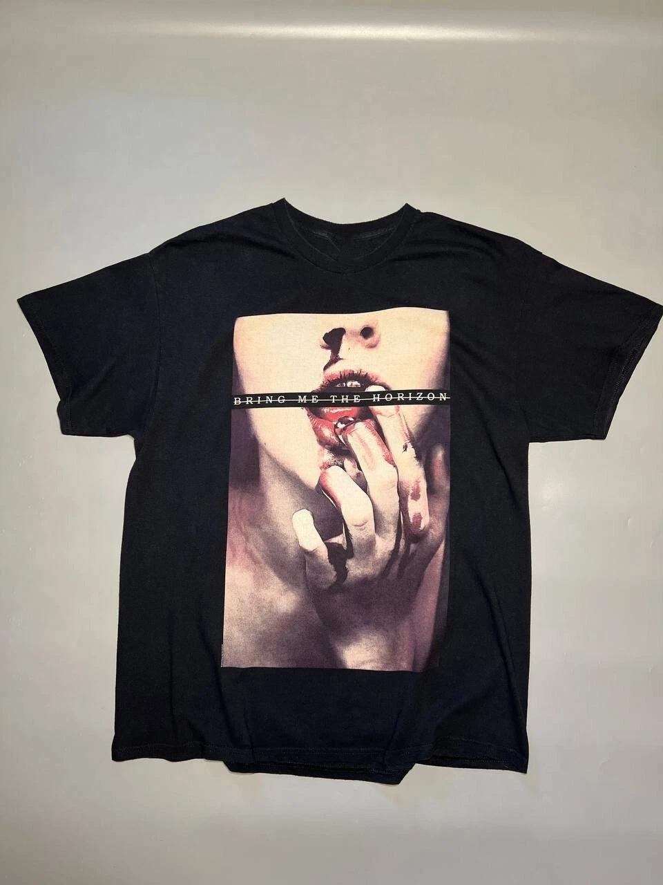

Bring Me the Horizon Band 2013 Blood 100% Cotton T-shirt Mens Tees Top All T-Shirt Tee Top Unisex 2F1526 2XL