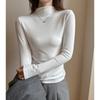 Womens Half Turtleneck Long Sleeve T-Shirt Soft Modal Lyocell Base Layer Top Casual Slim Fit