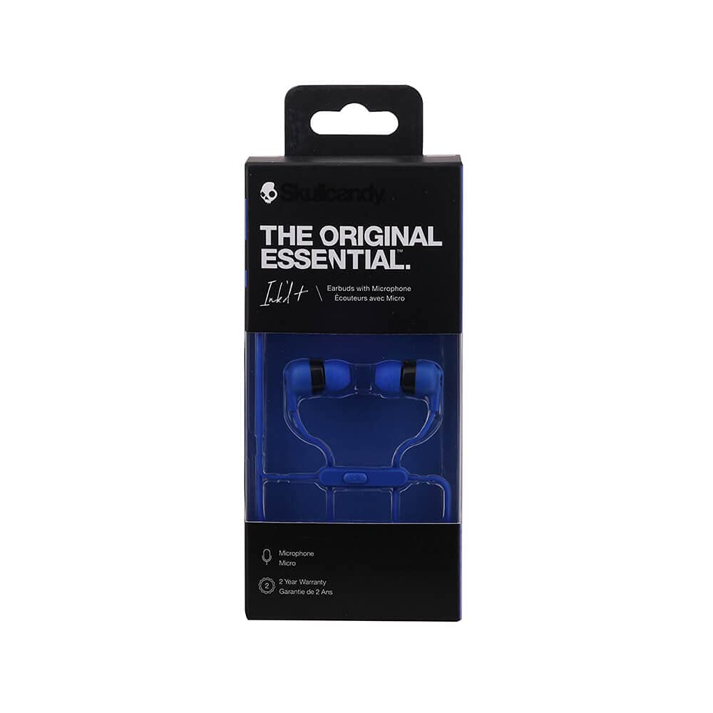SkullCandy Ink'd+ Cobalt Blue S2IMY-M686 In-Ear Earphones with Remote and Microphone