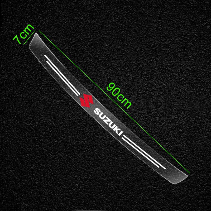 Transparent Car Trunk Badge Protective Sticker For Suzuki Jimny GW250 Samurai Vitara Swift Baleno SX4 Ignis Alto Splash Swace