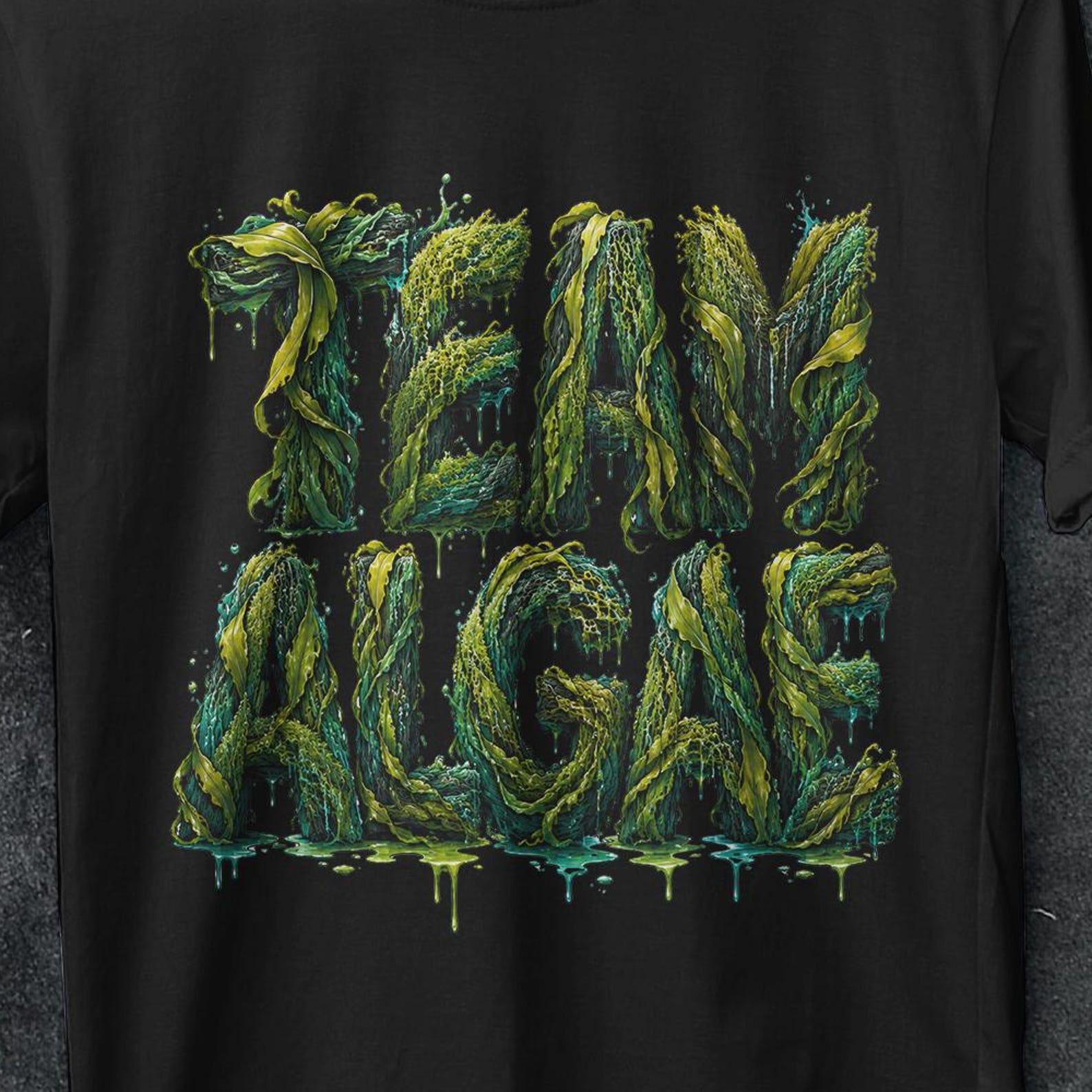Team Algae T-Shirt, Reflecting Pond Shirt, Algae team, team algae, Fight Fascism, Abolish Ice, Eat The Rich, DC Protest, Anti Trump Merch S