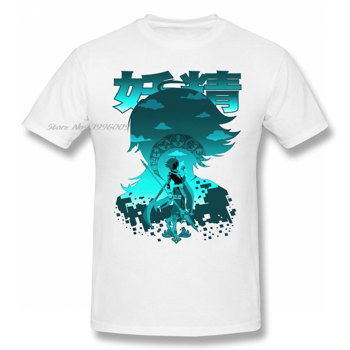 GENSHIN IMPACT XIAO классическая футболка унисекс/женская хлопковая летняя футболка высокого качества с коротким рукавом и графикой, брендовая футболка, подарок 3XL