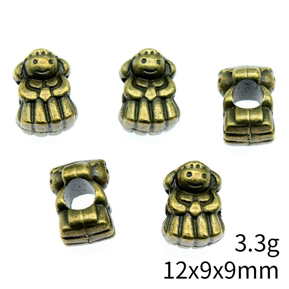 Beads Pendant Jewelry Materials Character Love Big Hole Beads Loose Spacer Accessories Parts Jewellery Making