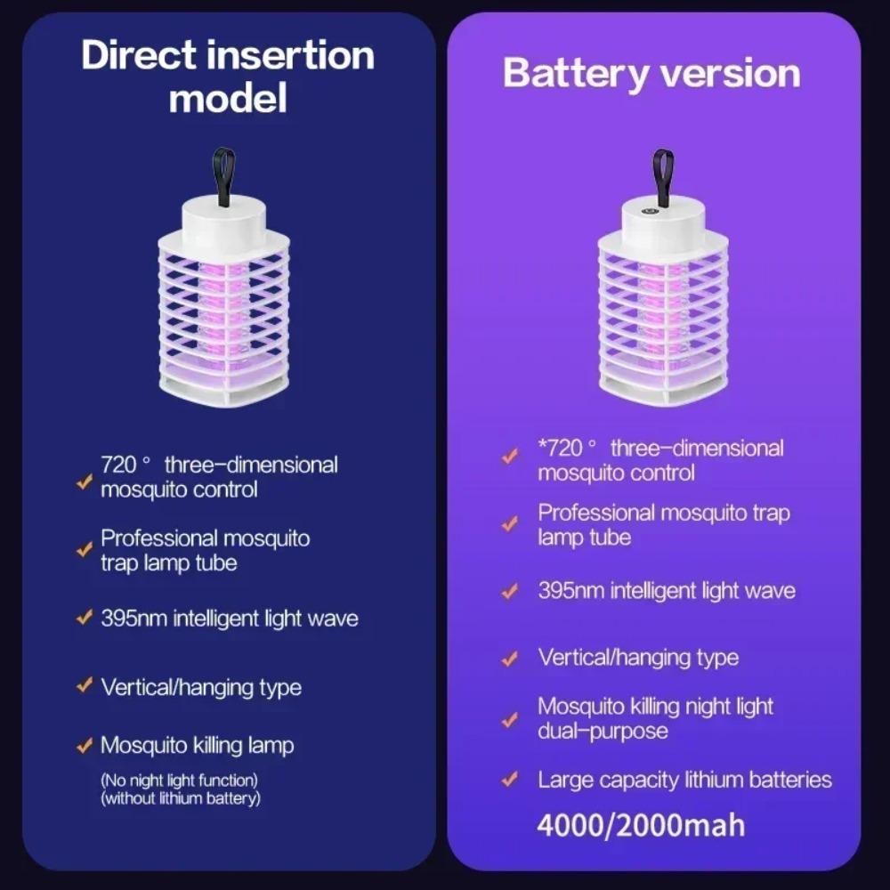 Mosquito Killer Lamp Portable USB Wall-mounted Indoor Electric Shock LED Smart Mosquito Killer Mosquito Repellent Catcher