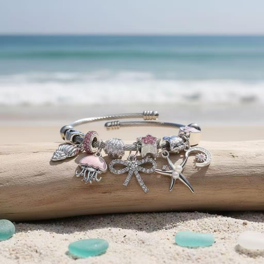 Cute Octopus Bracelet For Women Stainless Steel Adjustable Fashion Jewelry Spring