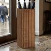 Square Umbrella Stand Drip Tray Rattan Iron Frame Tall Plus