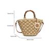 Summer Trend Grass Woven Bag for Women New Fashionable and Simple Casual Handheld Woven Bag for Beach Vacation Crossbody AVE