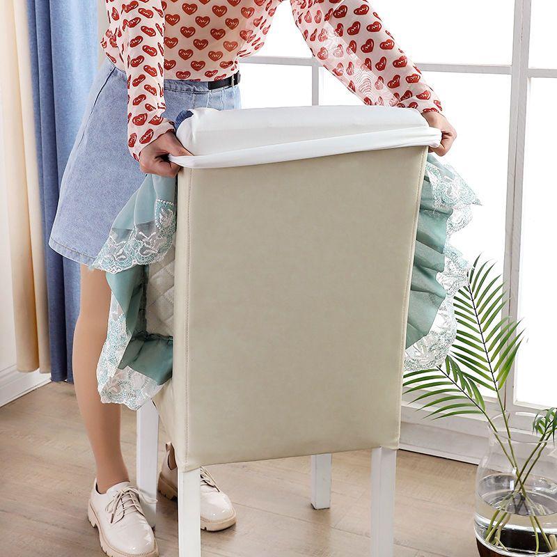 Household Dining Chair Integrated Seat Cover Universal Elastic Cover for Modern Rural Chairs Fabric Dust Cover Universal Chair Cushion