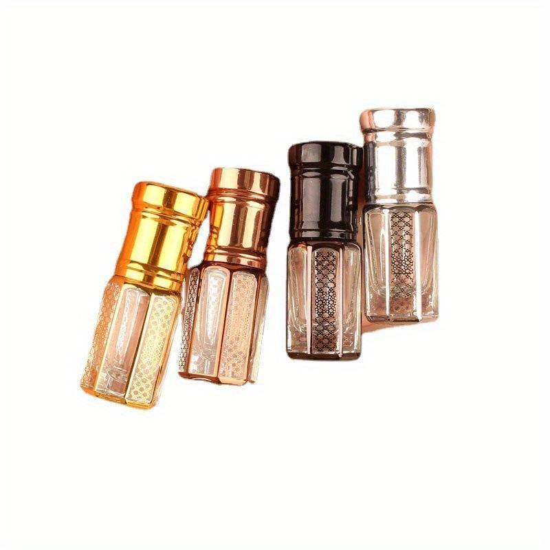 3Pcs 12ml Essential Oil Roller Bottle Refillable Perfume Bottle Glass Roll-On Essential Oil Bottle Cosmetics Container