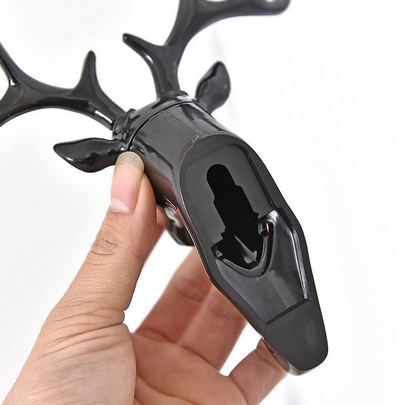 New Hook Deer Horn Shaped Hanger Storage Adhesive Rack for Wall Decoration Vintage with Hooks for Hanging Clothes Hat Scarf Key
