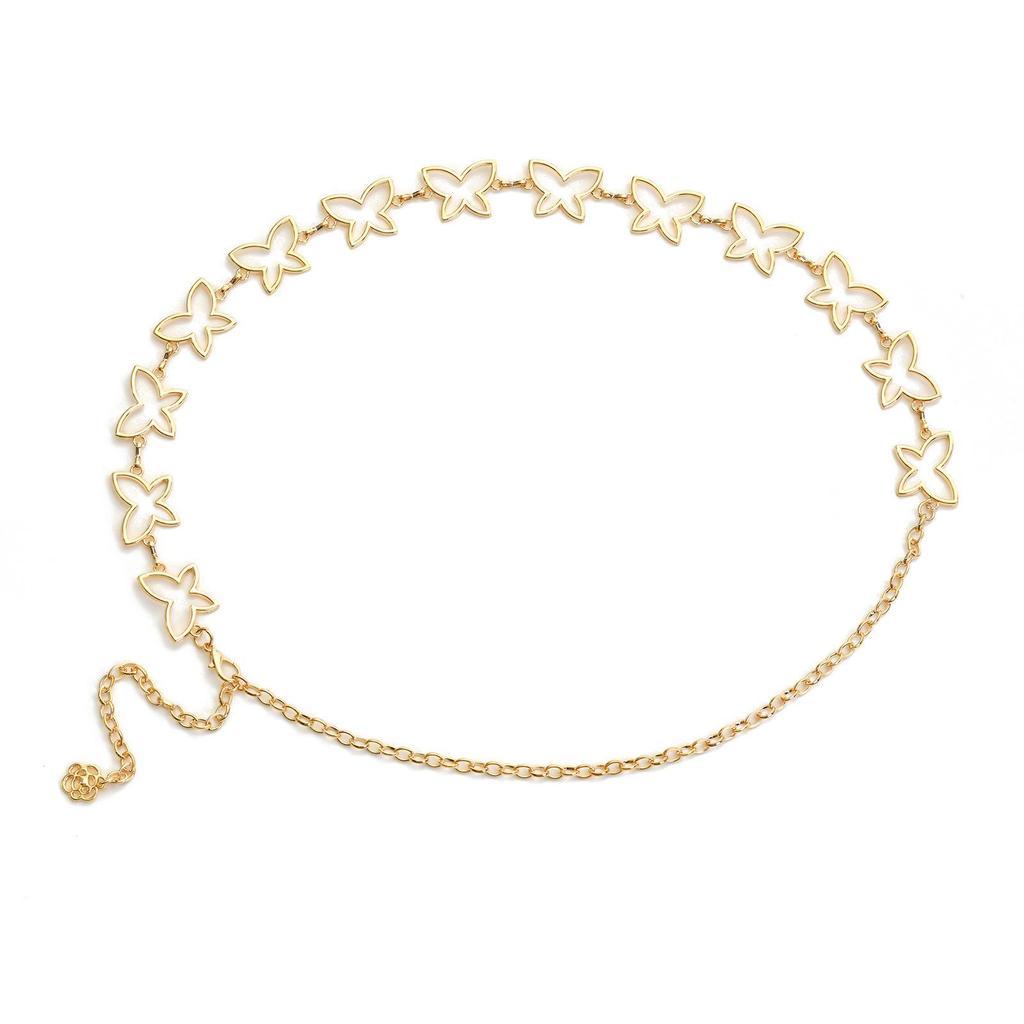 Trendy Cross-Border Hollow Butterfly & Retro Heart Waist Chain Jewelry