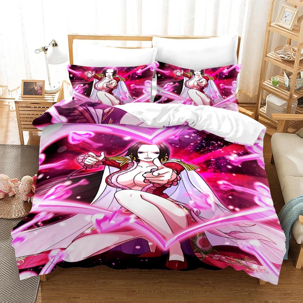 Boa Hancock Sängkläder Set Enkel Twin Full Queen King Size Queen Kejsarinna Sängset Vuxen Pojkar Sovrum Påslakan Set 3D-tryck