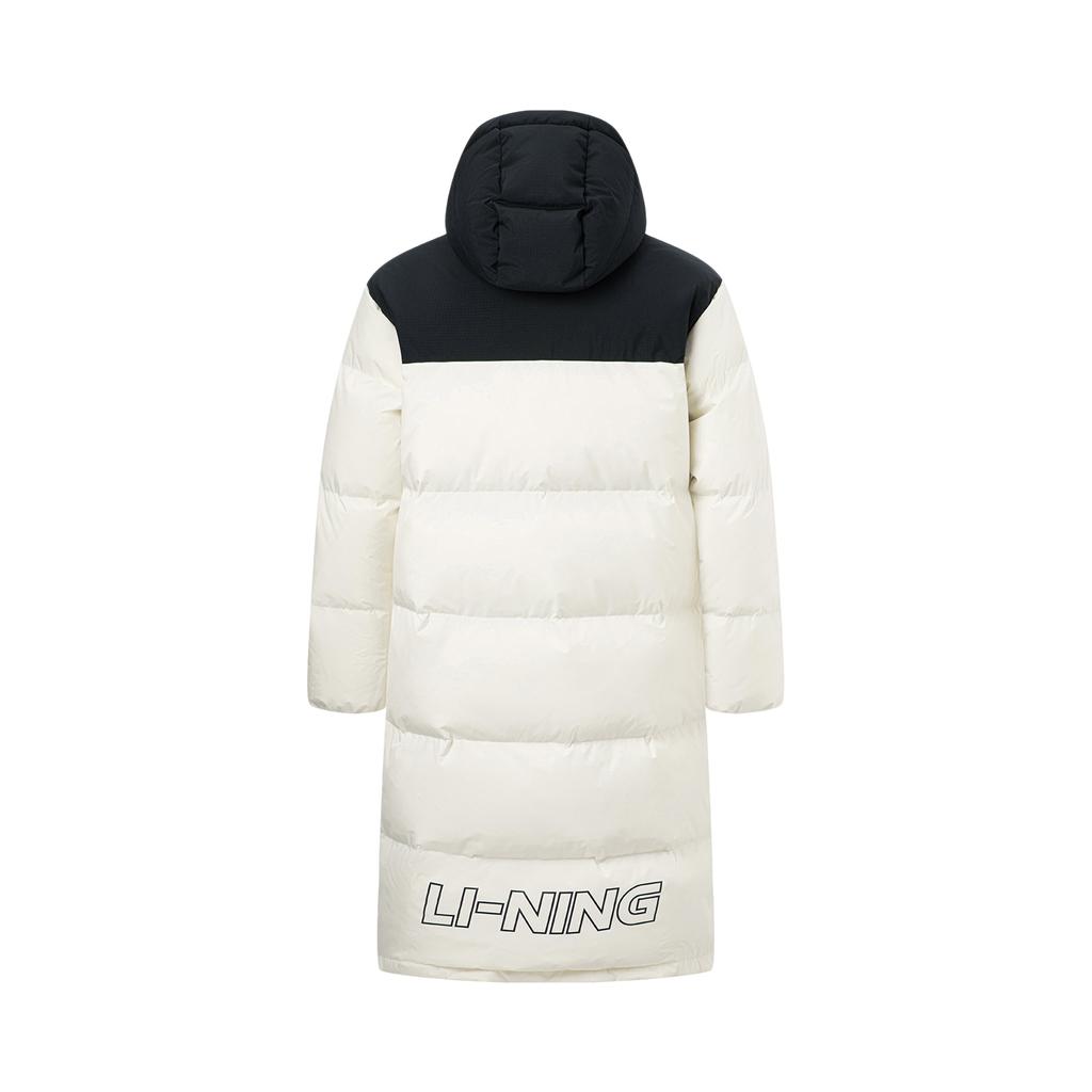Li Ning Hot Pots Down Collection Down Jacket Unisex Ecru AYMU507-1
