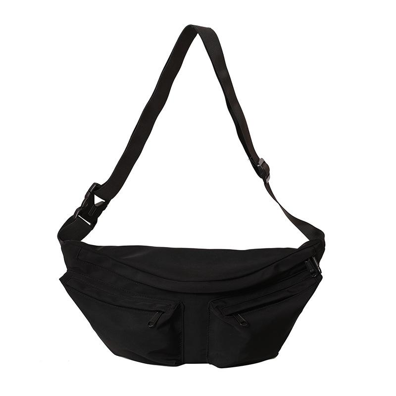Trendy Brand Sports Small Satchel 2025 Spring New Versatile Solid Color Shoulder Small Satchel Chest Bag Waist Bag Women