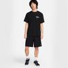Nike Shorts de sport cinq points pour hommes, couleur unie, décontractés, à lacets, confortables, taille moyenne, noir FN2999-010