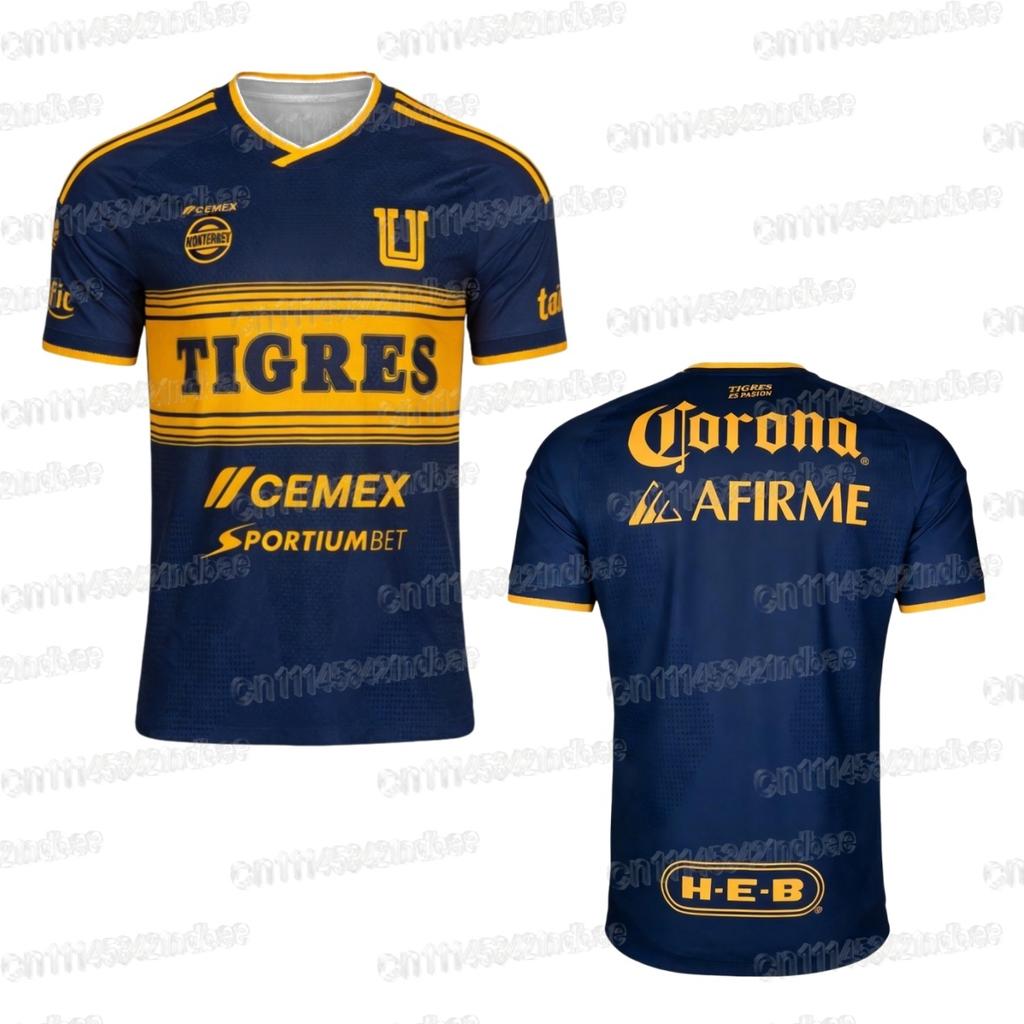 Tigres UANL Football Jersey Summer New 3D Print Sports Football T-shirt Breathable Quick Drying FamilyMatching