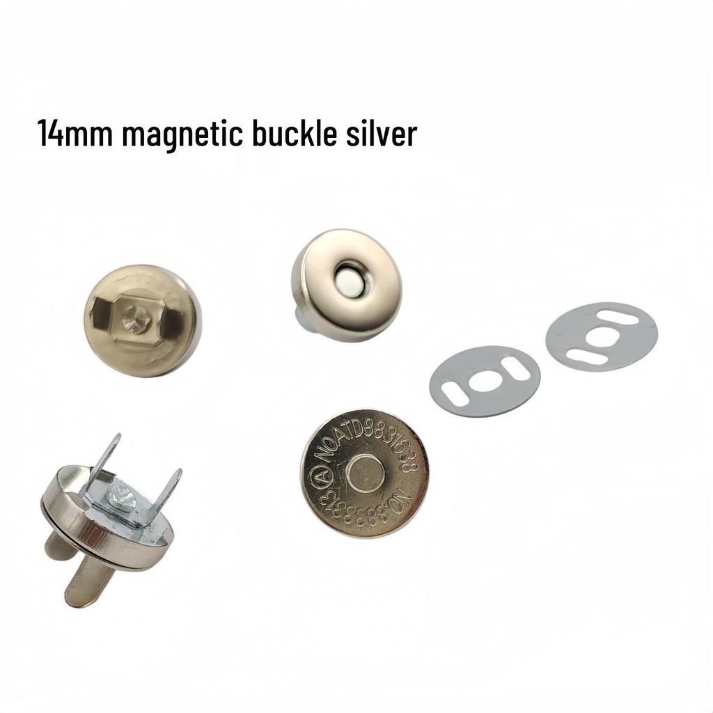 20 Strong Magnetic Snap Button Sets: No-Sew Metal Fasteners for Bags and Clothing