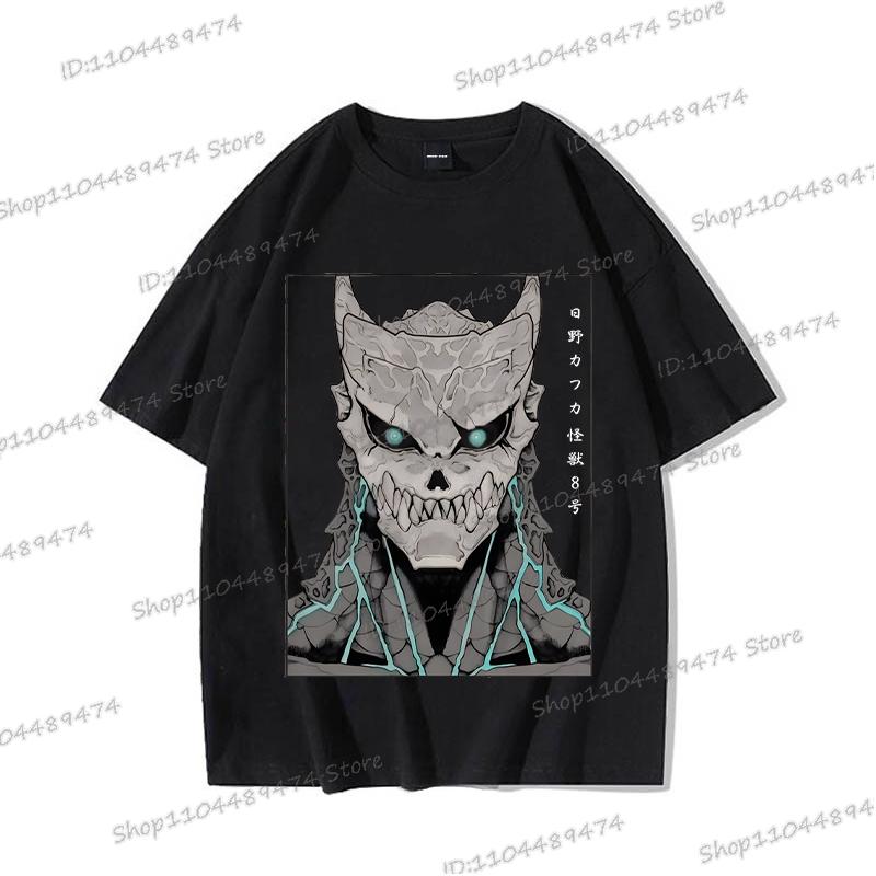 Camiseta Gráfica de Anime Japonés Kaiju No 8 Moda Casual Manga Corta Camiseta de Algodón Soshiro Hoshina Divertida para Hombres Mujeres Manga Manga