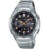 Casio Wave Ceptor WVA-M650D-1A2JF Men's Radio-Controlled Solar Watch, Black and Gold (Official Japanese Product)