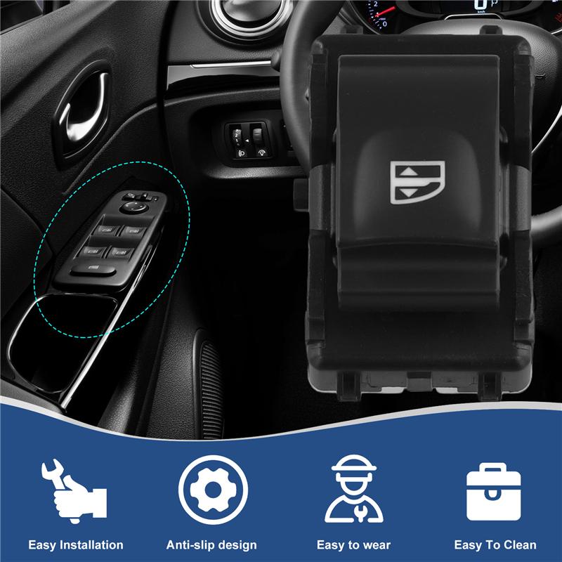 Precise 254217475R Car Power Window Switch Single Button For Renault Captur Sandero For Dacia Logan Lodgy Duster Box