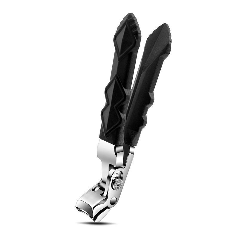 Stainless Steel Long Handle Curved Nail Clipper with Large Grip