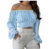 QICED Women's Fashion Casual Long Sleeve Blouses & Shirts Unique Design